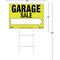 Sunburst Systems Sign Garage Sale 22 in x 32 in Corrugated Plastic with Step Stake 3828 - alternate 3